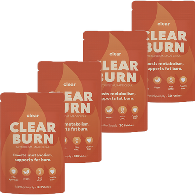 4 Packs Clear Burn