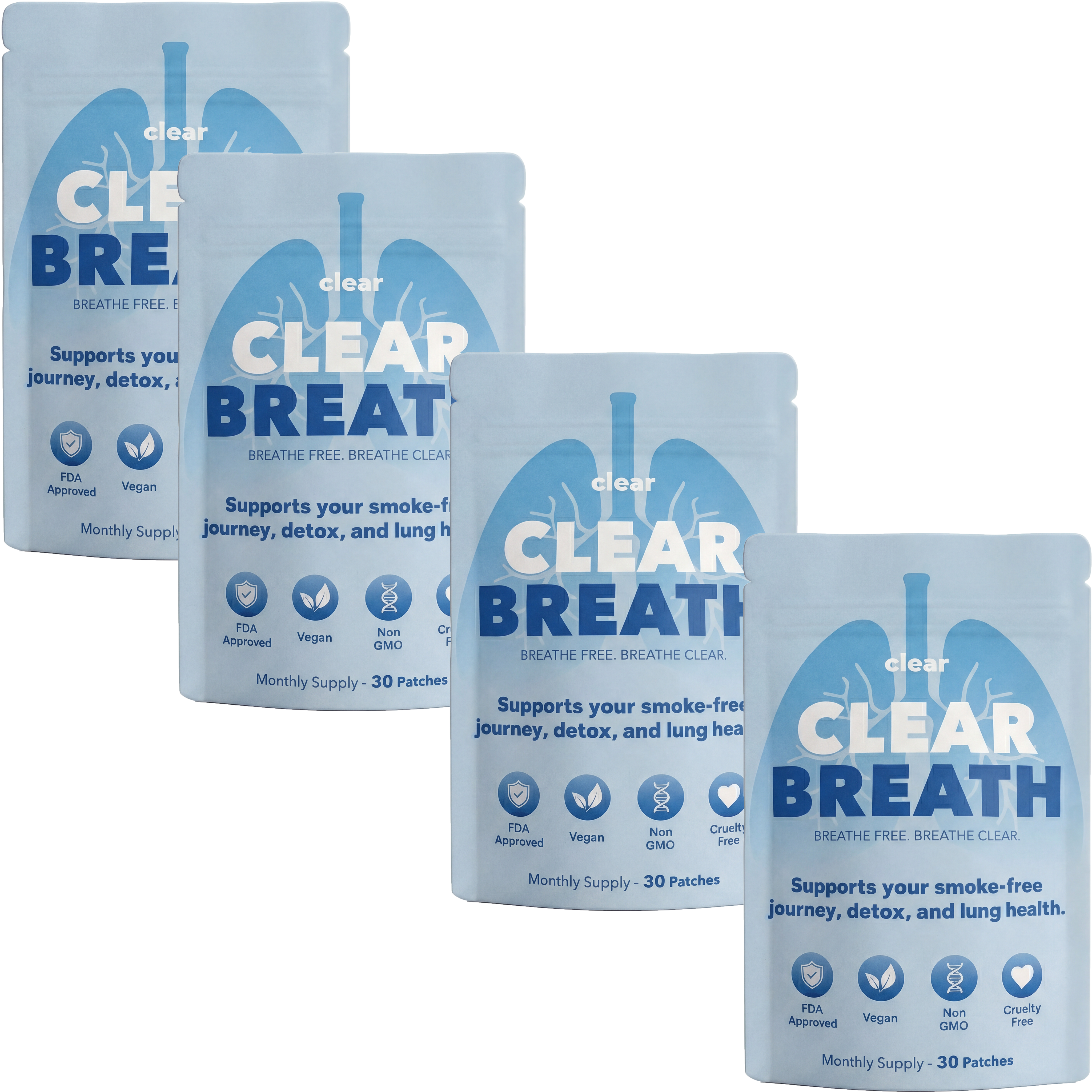 4 Packs Clear Breathe